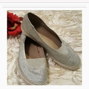 Joe Boxer Girls Shoes Slip on - Sparkle Sz 3.